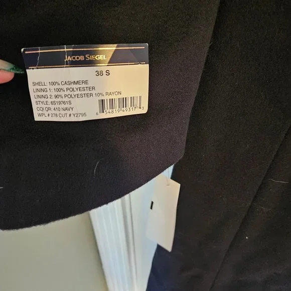 **CASHMERE** NWT 100% Cashmere Men's Overcoat